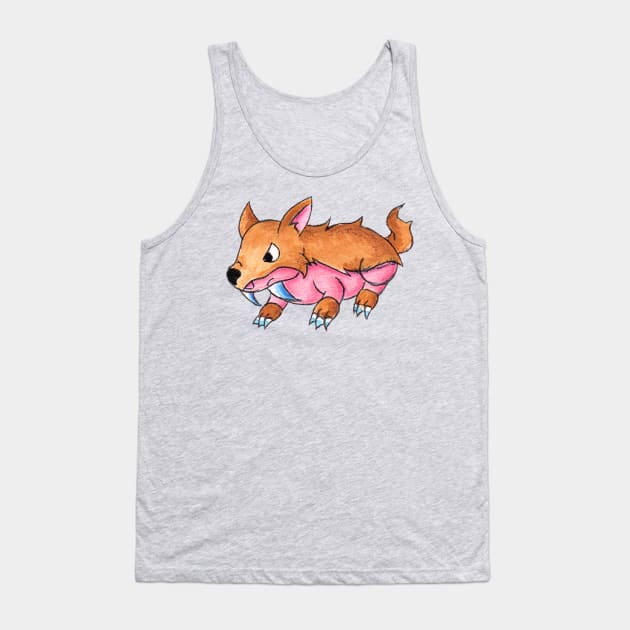 Sabertooth Piggy Tank Top by KristenOKeefeArt